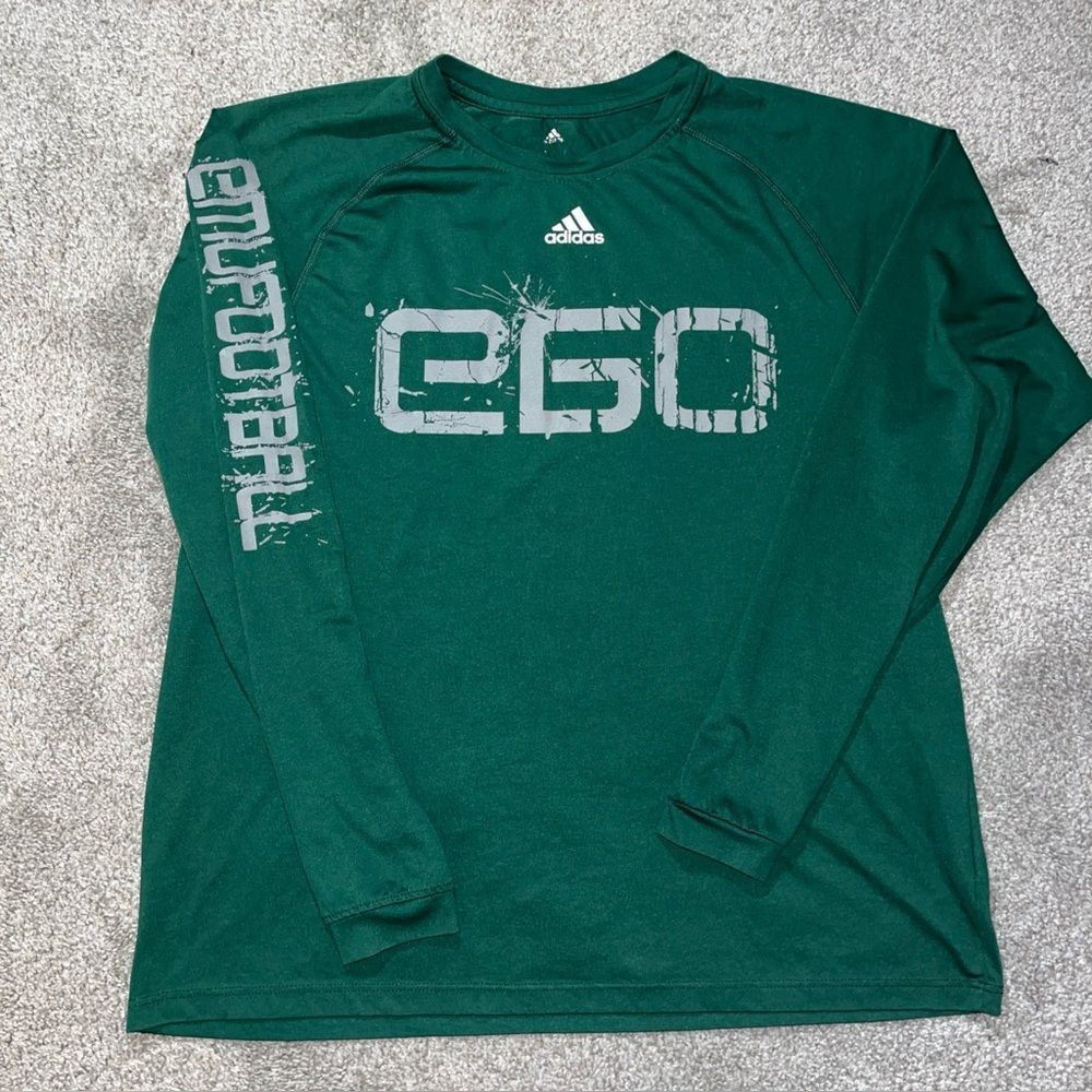 2016 adidas game EMU Eastern Michigan Eagles #40 Practice Team Work out T shirt